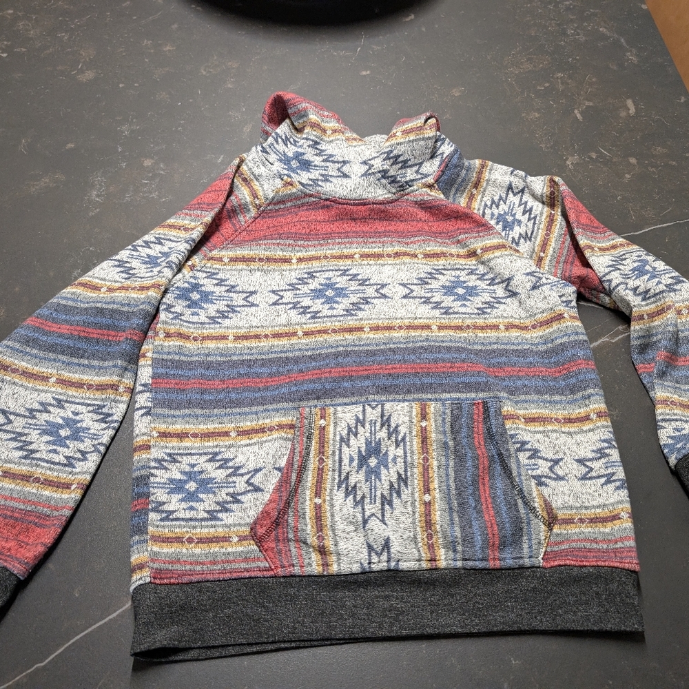 Brooklyn Cloth Gray and Multicolor Hoodie